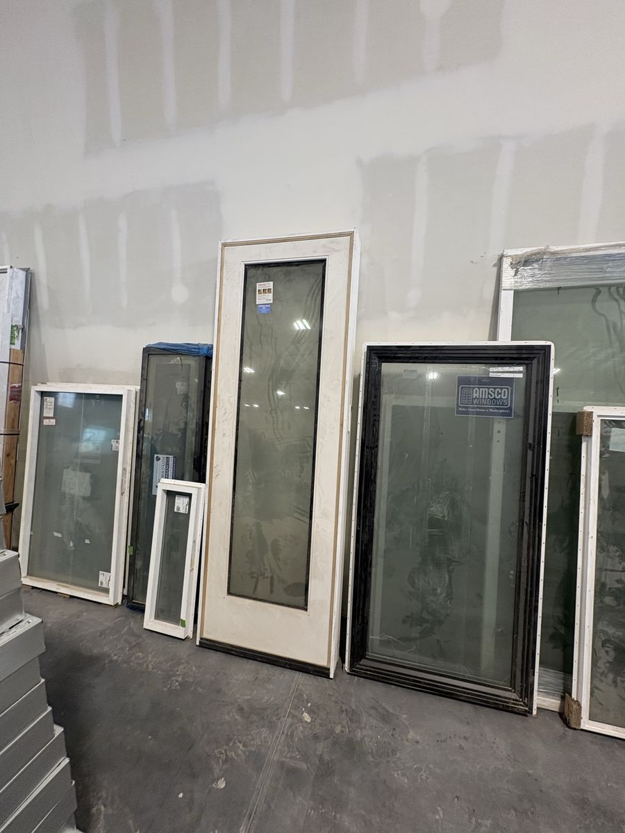Assorted BRAND NEW Windows and Doors Various Sizes 
