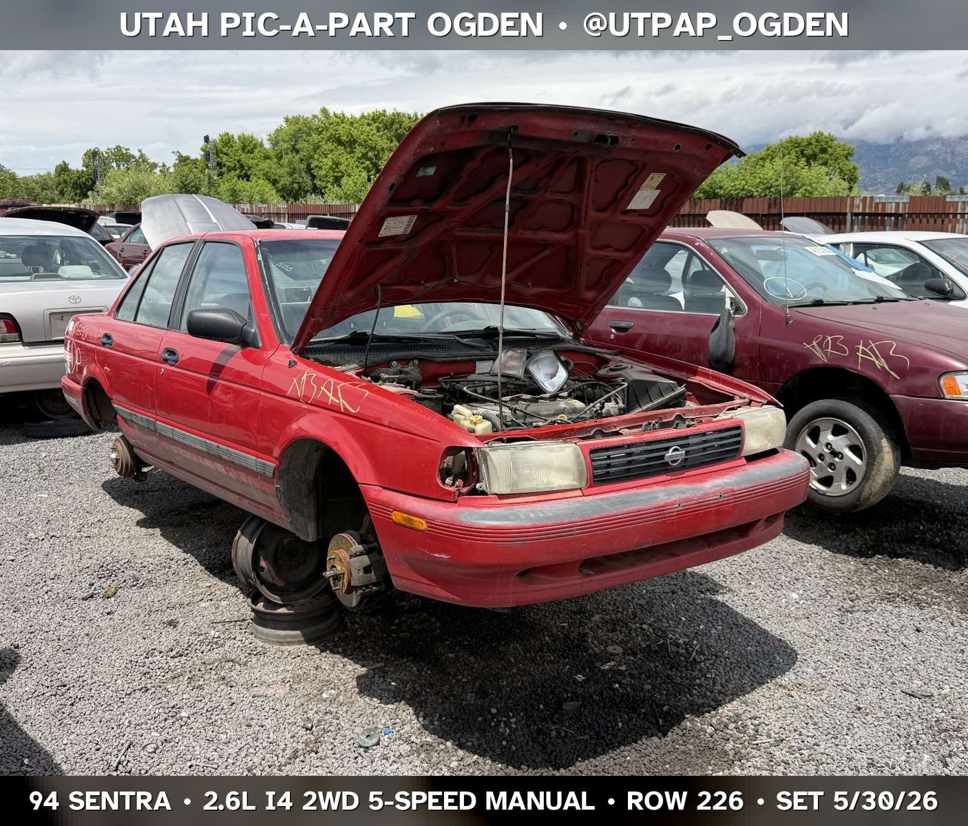 1994 Nissan Sentra Parts - UTPAP Ogden