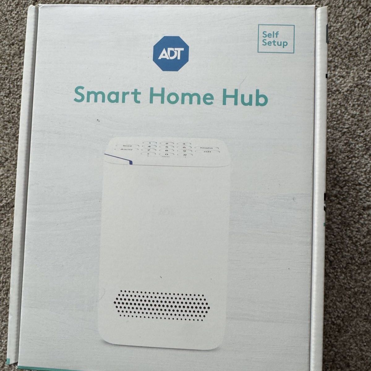ADT Smart Home Hub Security System with 7 Window/Door Sensors & Power Adapter, Self Setup
