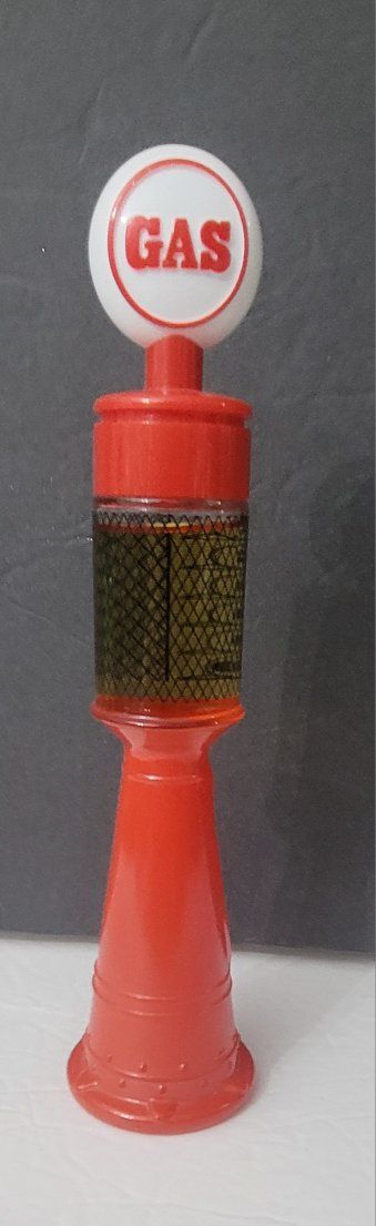 Vintage Avon Red Gas Pump "Remember When" Deep Woods After Shave Cologne Bottle Decanter