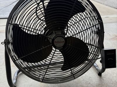 Honeywell Commercial Grade High-Velocity Floor Fan - 3-Speed, Durable Metal Construction