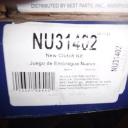 Brand new Duralast mustang 3.8 clutch