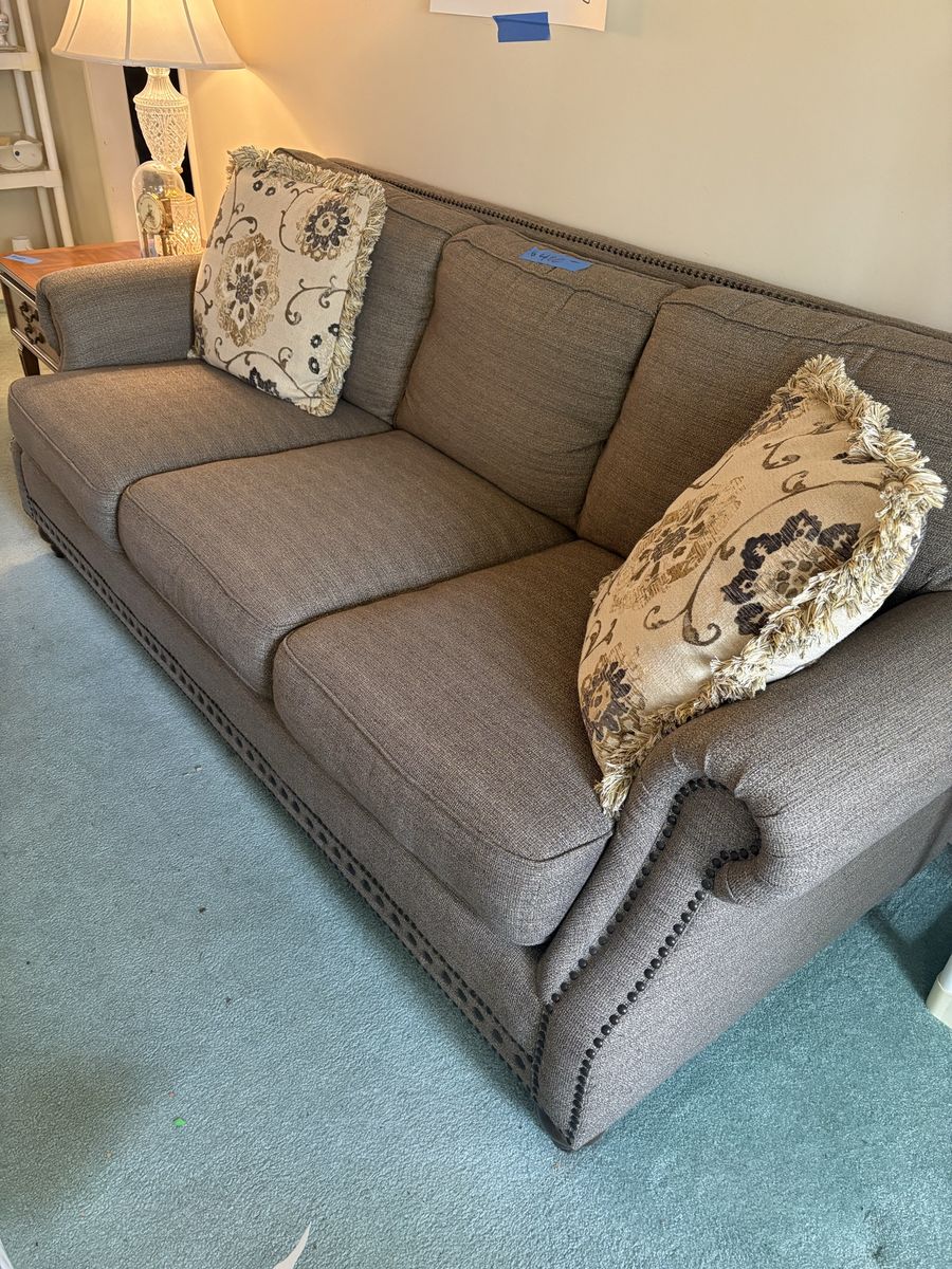 Fabric Sofa And Pillows