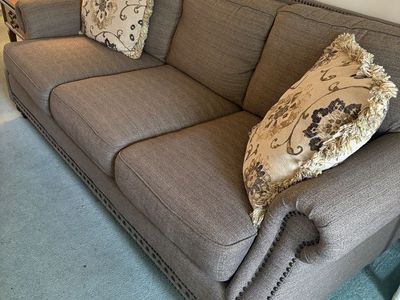 Fabric Sofa And Pillows