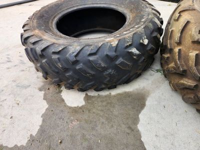 Front and rear tires honda rancher/foreman