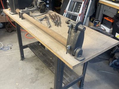 Vintage Craftsman Wood Lathe with Bench, Includes Lathe Tools