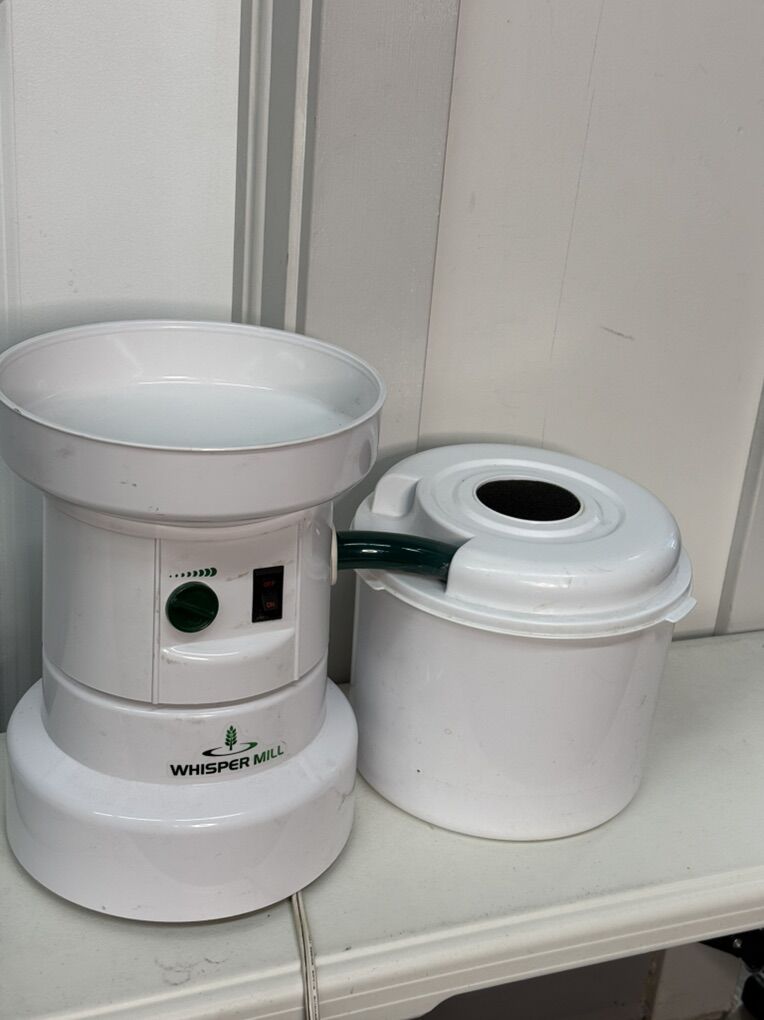 Whisper Mill Wheat Grinder - Missing Lid And Cup