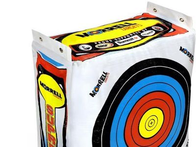 Morrell Weatherproof Supreme Range Adult Field Point Archery Bag Target with NASP Scoring Rings, White