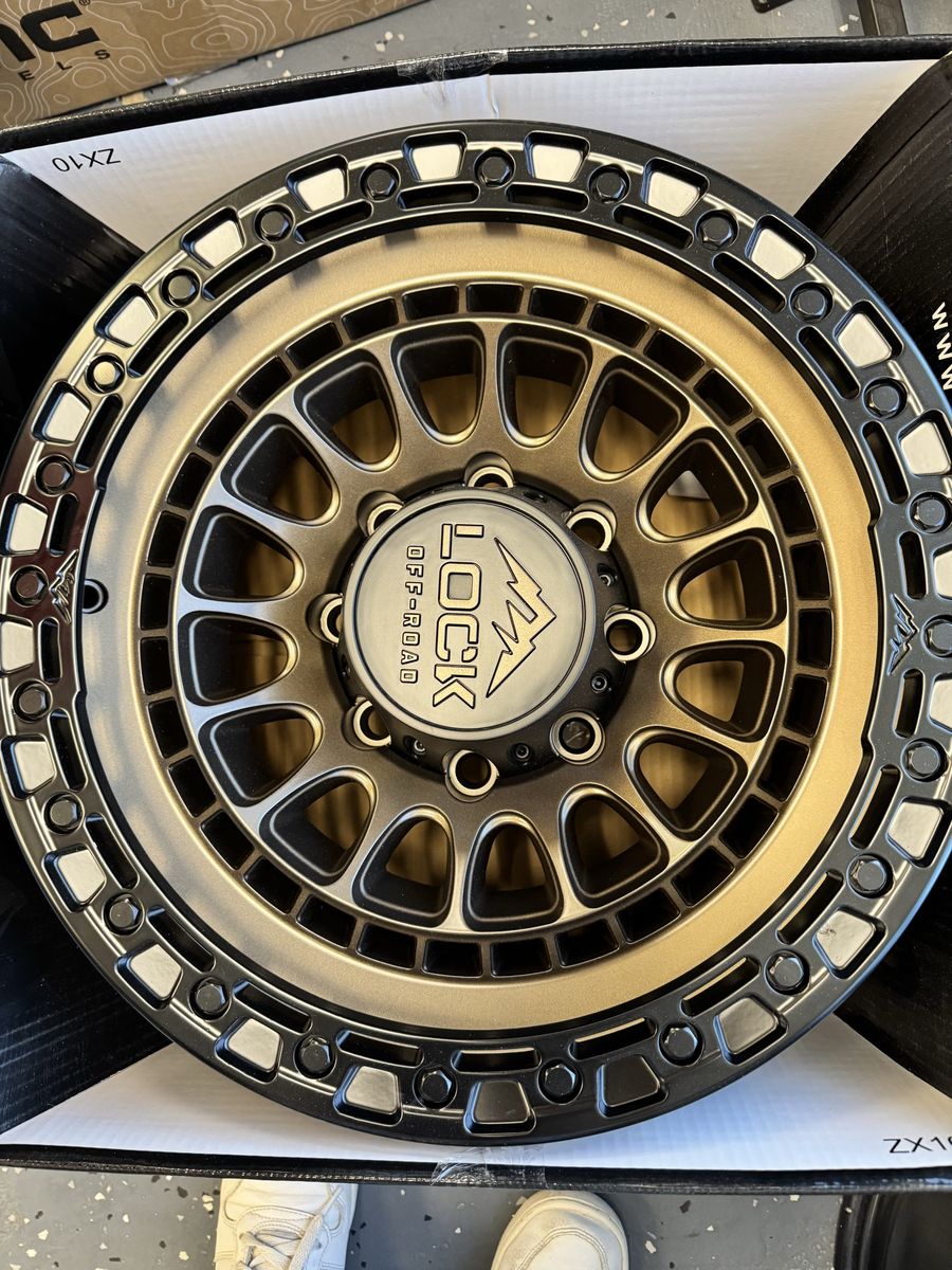 LOCK Off-Road Mojave 17x9" Matte Bronze Wheels with Matte Black Ring - 8-165.1 PCD