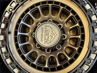 LOCK Off-Road Mojave 17x9" Matte Bronze Wheels with Matte Black Ring - 8-165.1 PCD