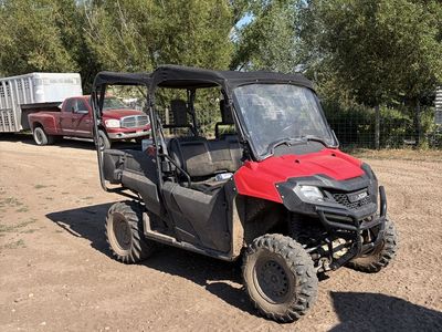 2014 Honda Pioneer 700-4 UTV - Red & Black Utility Vehicle