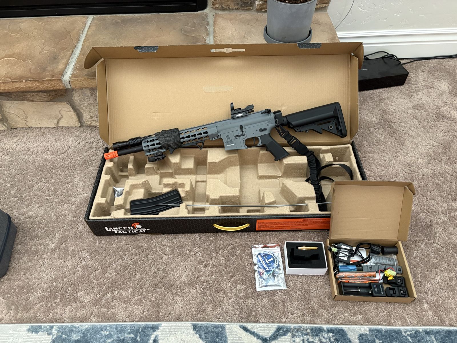 ($100 PRICE DROP)Upgraded Lancer Tactical Gen 2 Aeg Rifle Package -$250 OBO