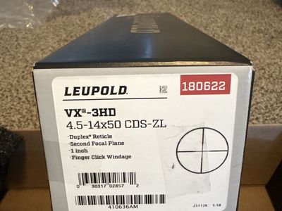 Leupold VX-14x50 CDS-ZL Scope