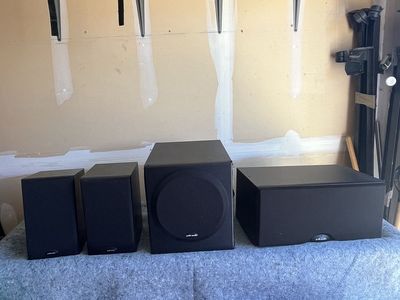 Polk Audio 4-Piece Surround Sound Speaker System - Black