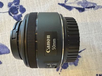 Canon 50mm Camera Lens with Tiffen UV Protector Filter