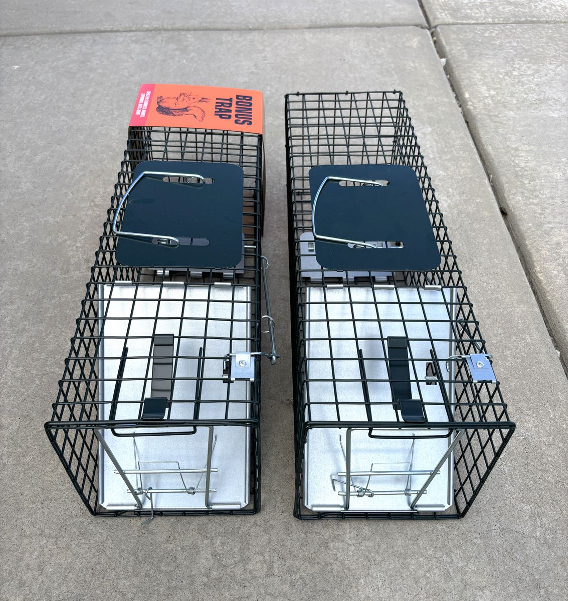 NEW LIVE TRAPS (2ea) 24"x7"x7" SMALLER ANIMAL SIZE