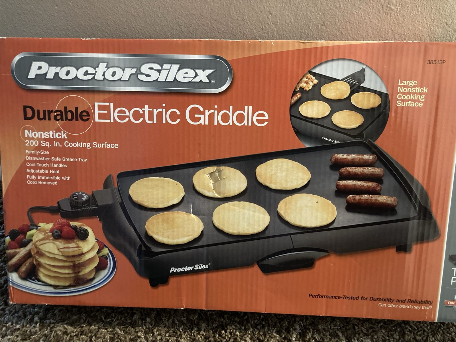 Proctor Silex Electric Griddle – Like New (Never Used)