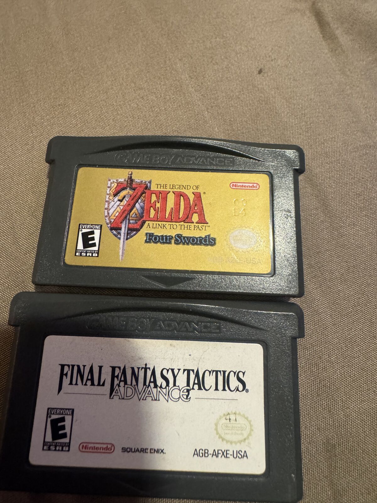 Selling two gameboy advanced games