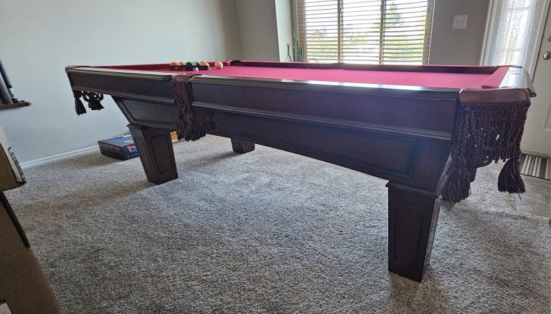 Slate Pool Table for sale, full size.
