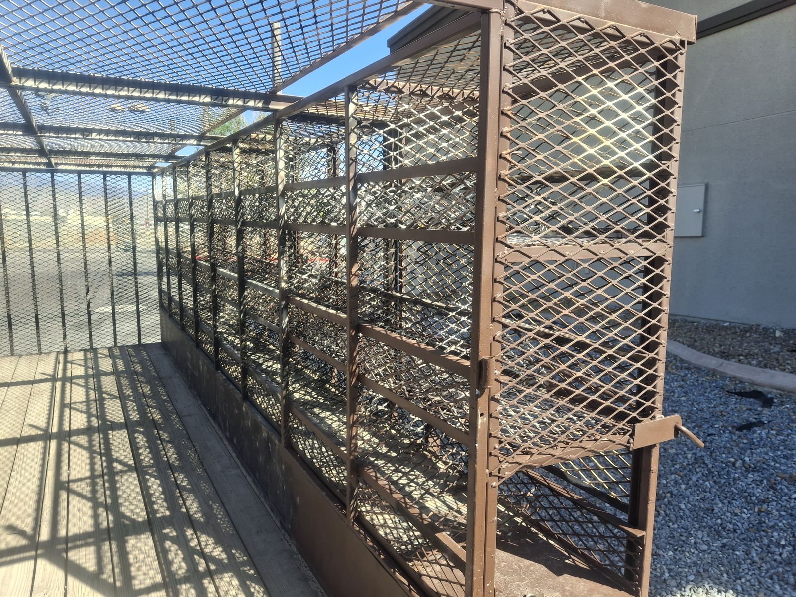 16' x 8' trailer with many lockable compartments title