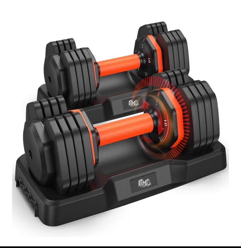 25 Lb-55lb Adjudtable Dumbbells Set,5lb To 25lb Pa