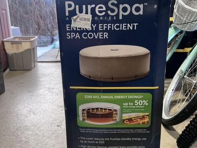 Intex PureSpa Energy Efficient Spa Cover for 4-Person Round Bubble Massage Models