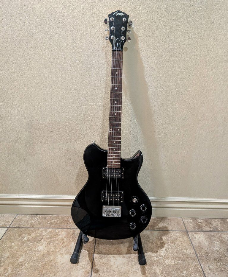 Legion Black Electric Guitar