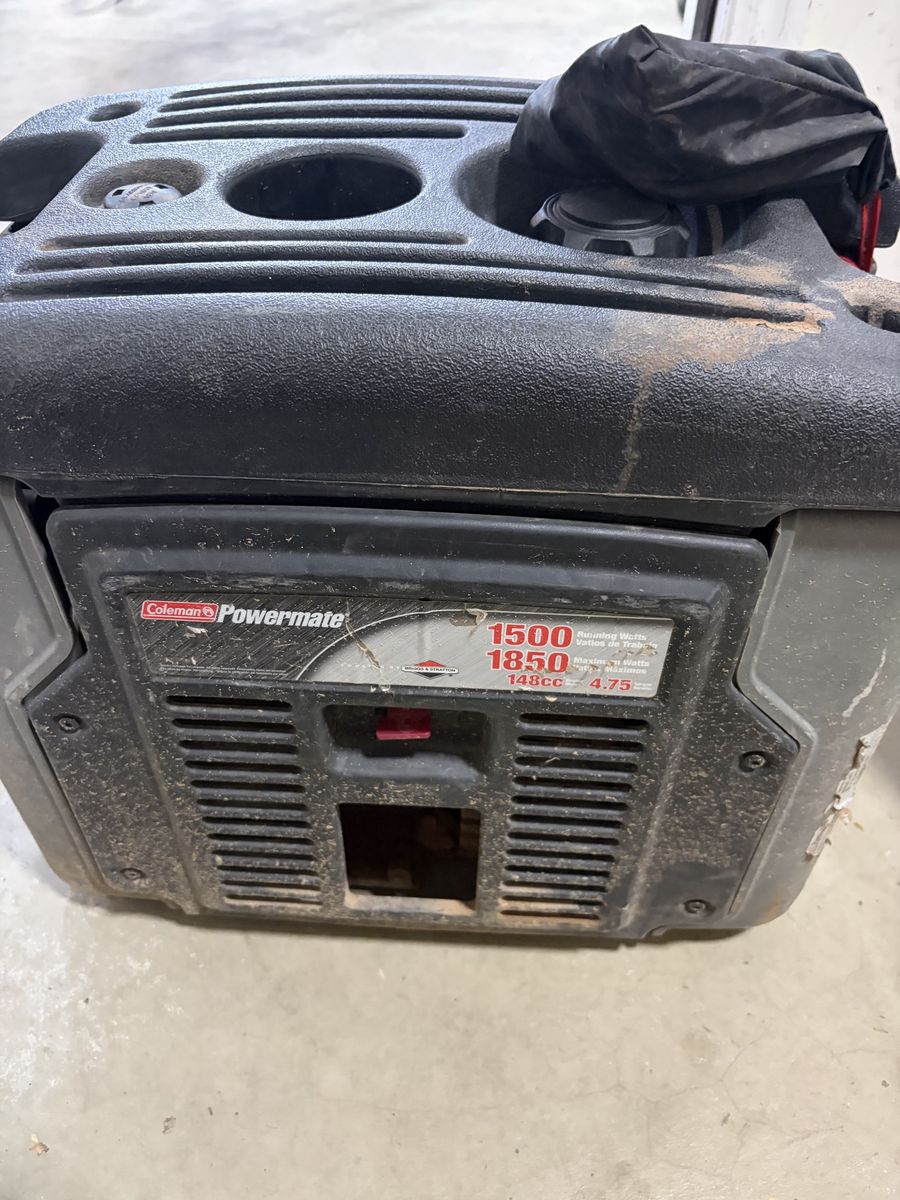 Coleman Powermate 1500 Running Watts 1850 Maximum Watts 148cc Generator