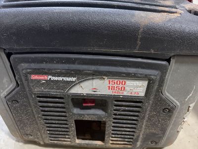Coleman Powermate 1500 Running Watts 1850 Maximum Watts 148cc Generator