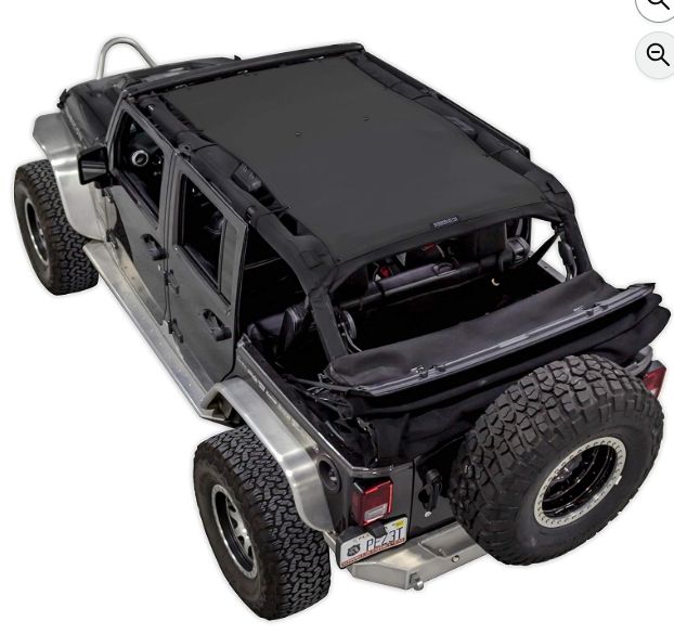 Jeep Wrangler JKU 4-Door Full Sunshade Top (2007-2017)