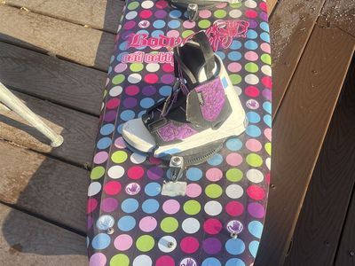 Bad Betty Body Glove Wakeboard with Bindings - Multi-color Polka Dot Design