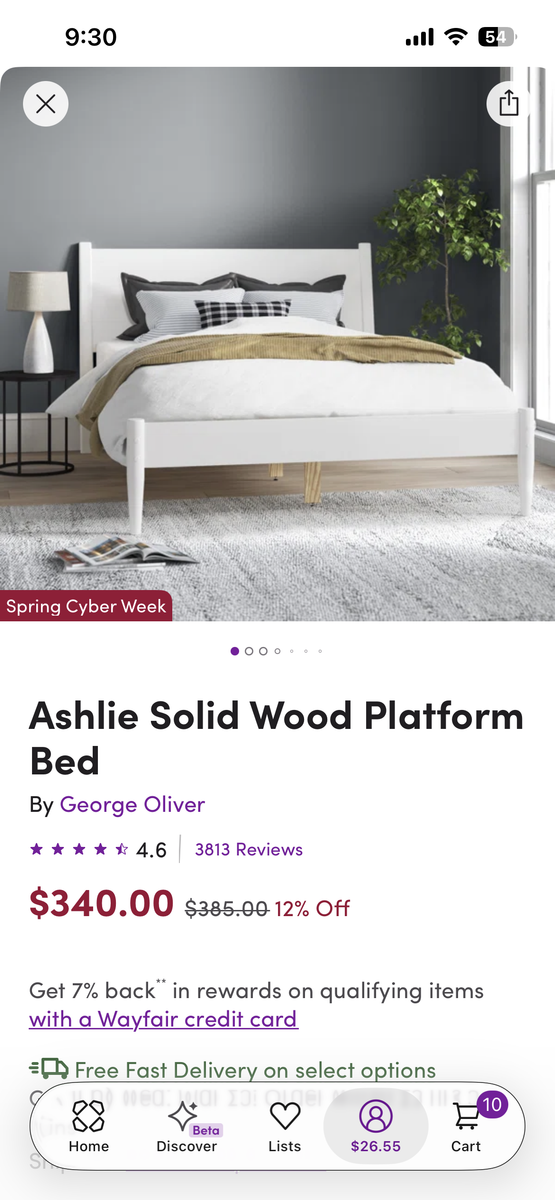 White Queen Bed Frame