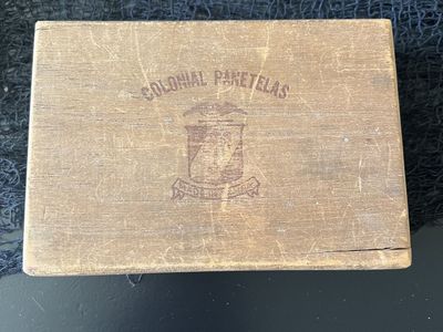Vintage Antique Colonial Panetelas Cigar Box