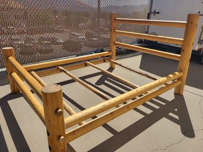 Queen Size Log Bed