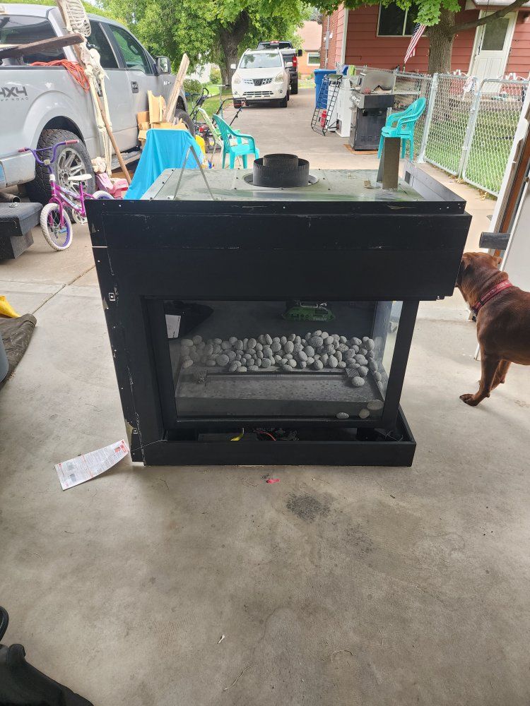 Montigo L/RHD32 Vented Gas Fireplace Heater - Natural Gas, 32,000 BTU/H Output