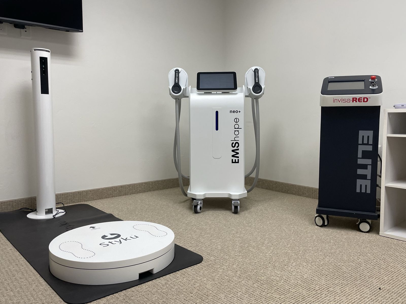 Med Spa Equip Bundle EMShape InvisaRED Styku