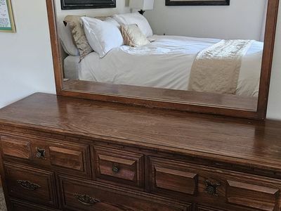 Dresser and mirror