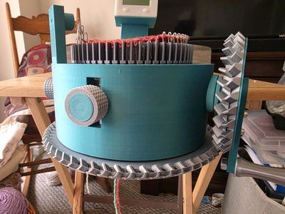 3 D Printed Circular Knitting Sock Machine