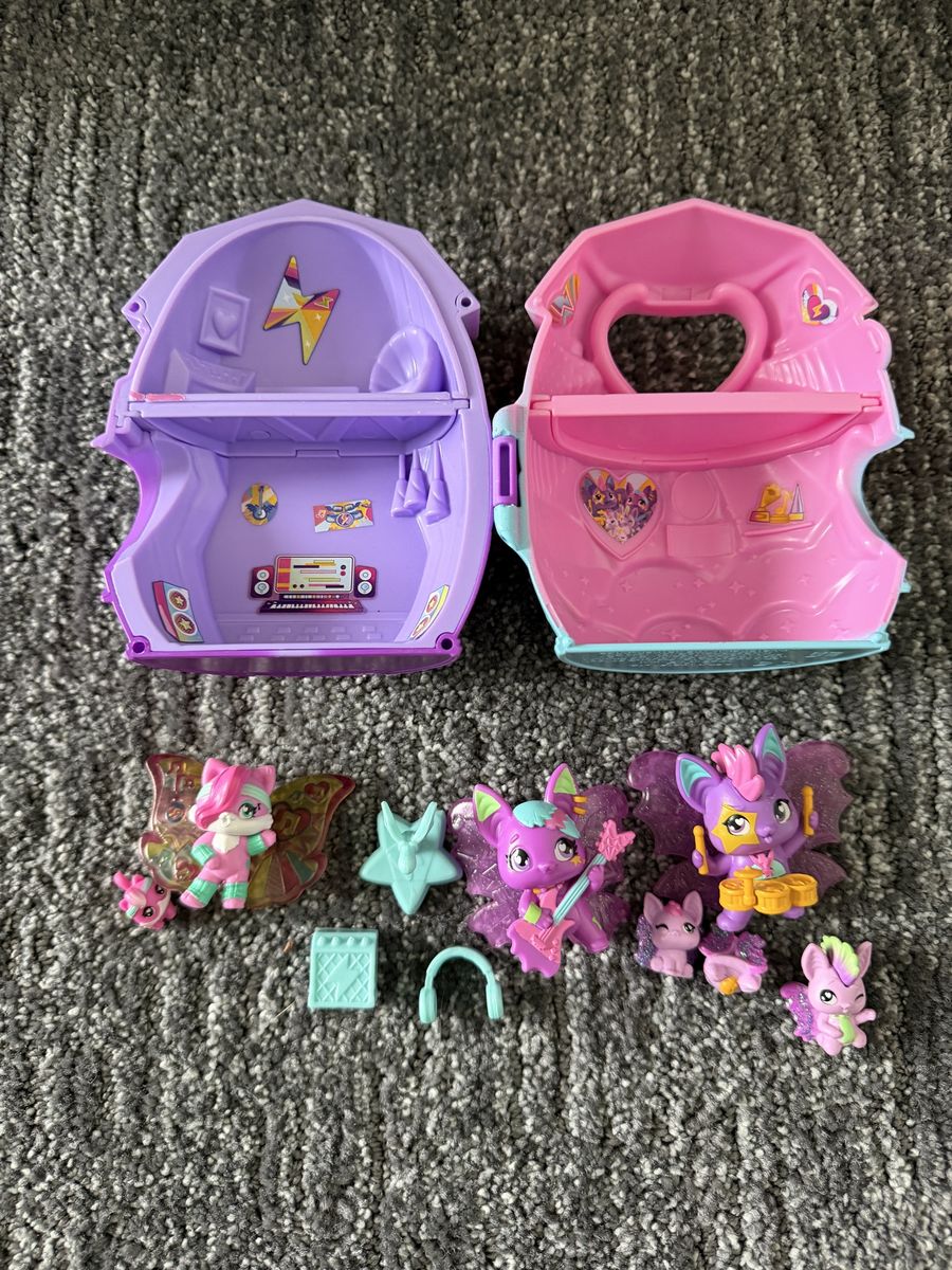 Hatchimals Pixies Riders Interstellar Purple & Pink Play Set with Figures & Accessories