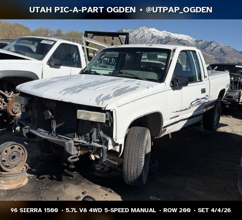 1996 GMC Sierra 1500 Parts - UTPAP Ogden