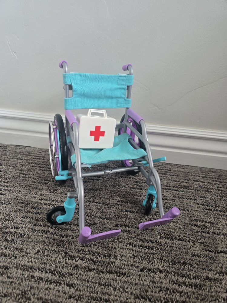 Our Generation Doll Wheelchair & First Aid Kit - Medical Play Set Accessory