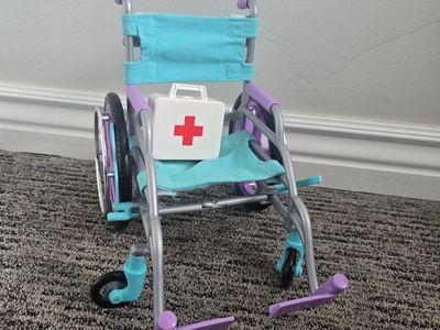 Our Generation Doll Wheelchair & First Aid Kit - Medical Play Set Accessory