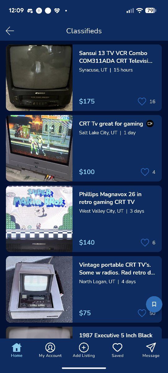 ISO - Broken CRT box retro TVs and monitors