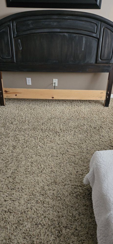 Dark Wood Arched Headboard - Full/Queen Size Bed Frame Piece