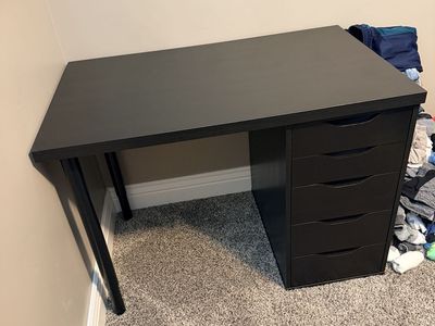 IKEA desk with drawers
