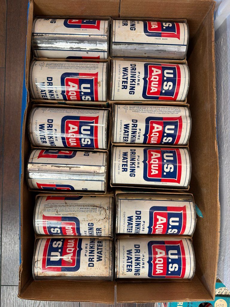 1960's canned water