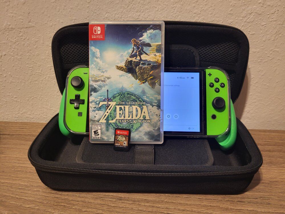 Switch OLED w/Game(TotK) upgraded joycon, & more