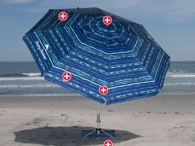 Brand new Tommy Bahama ANCHORX 7.5’ Beach Umbrella System.