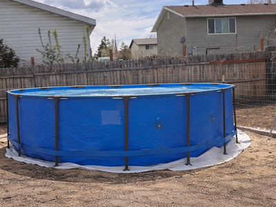 Above ground swimming pool