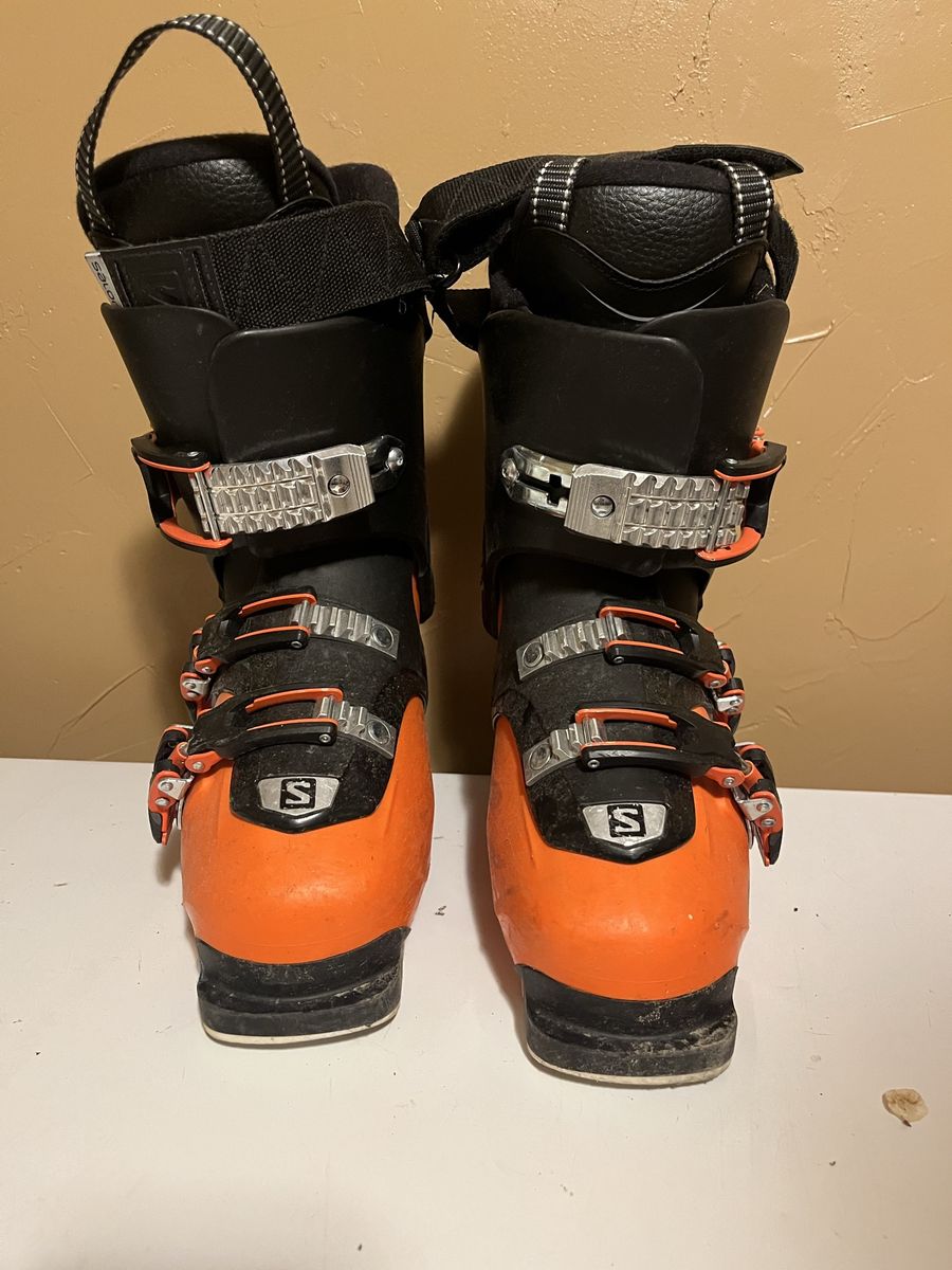 Salomon QST Kids Ski Boots - Orange/Black, Used One Season